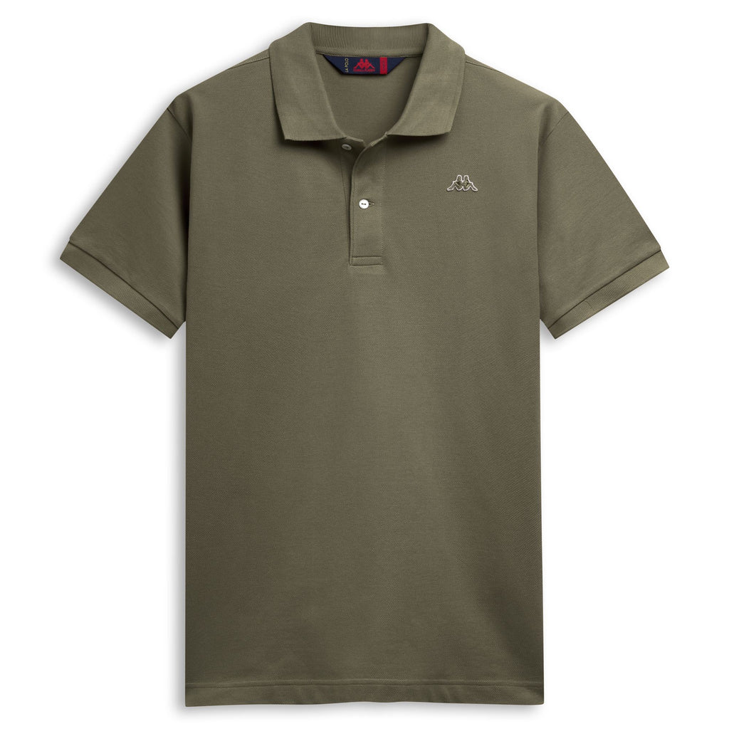 Green Men's Classic Fit Cotton Polo Shirt | Kappa