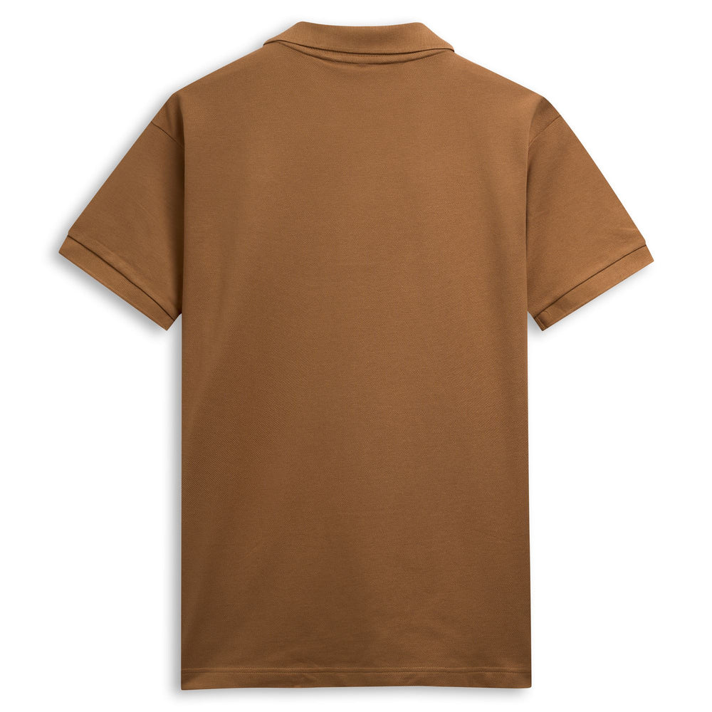 Brown Men's Classic Fit Casual Cotton Polo Shirt 02