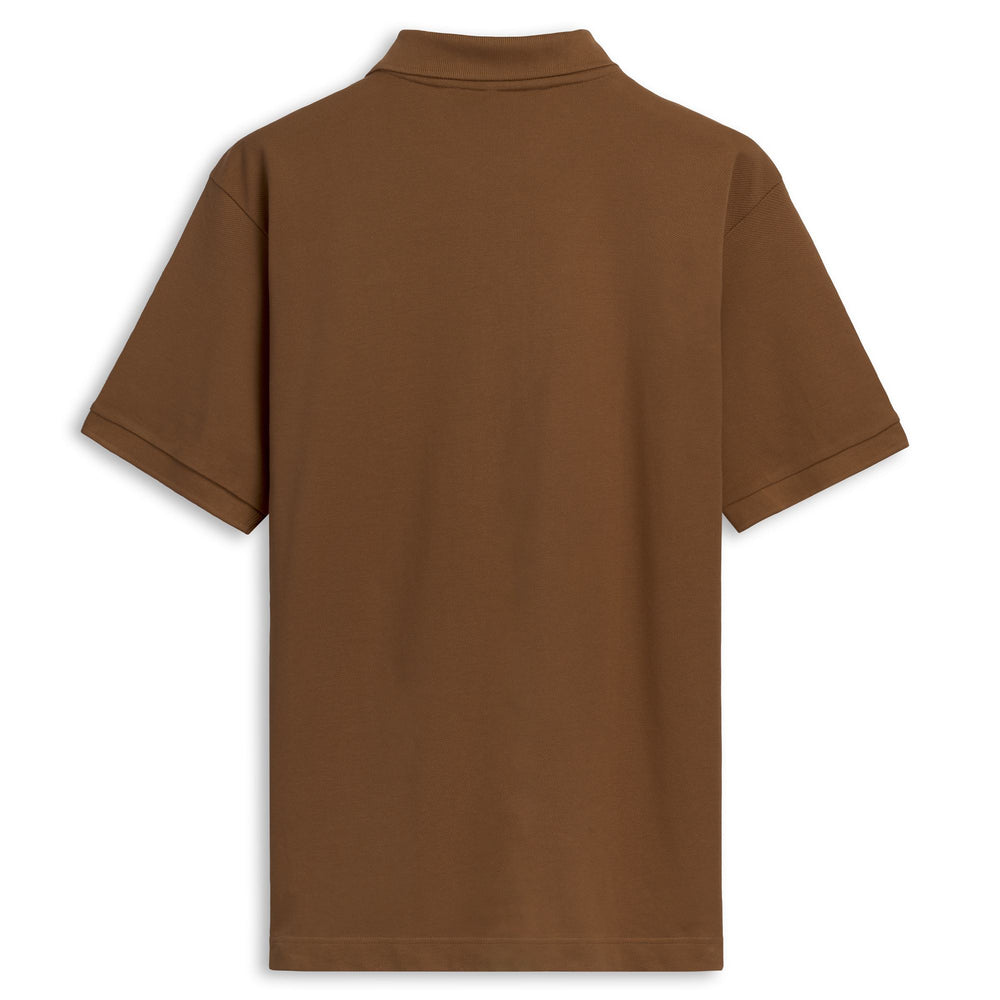 Brown Men's Classic Fit Cotton Polo Shirt 02