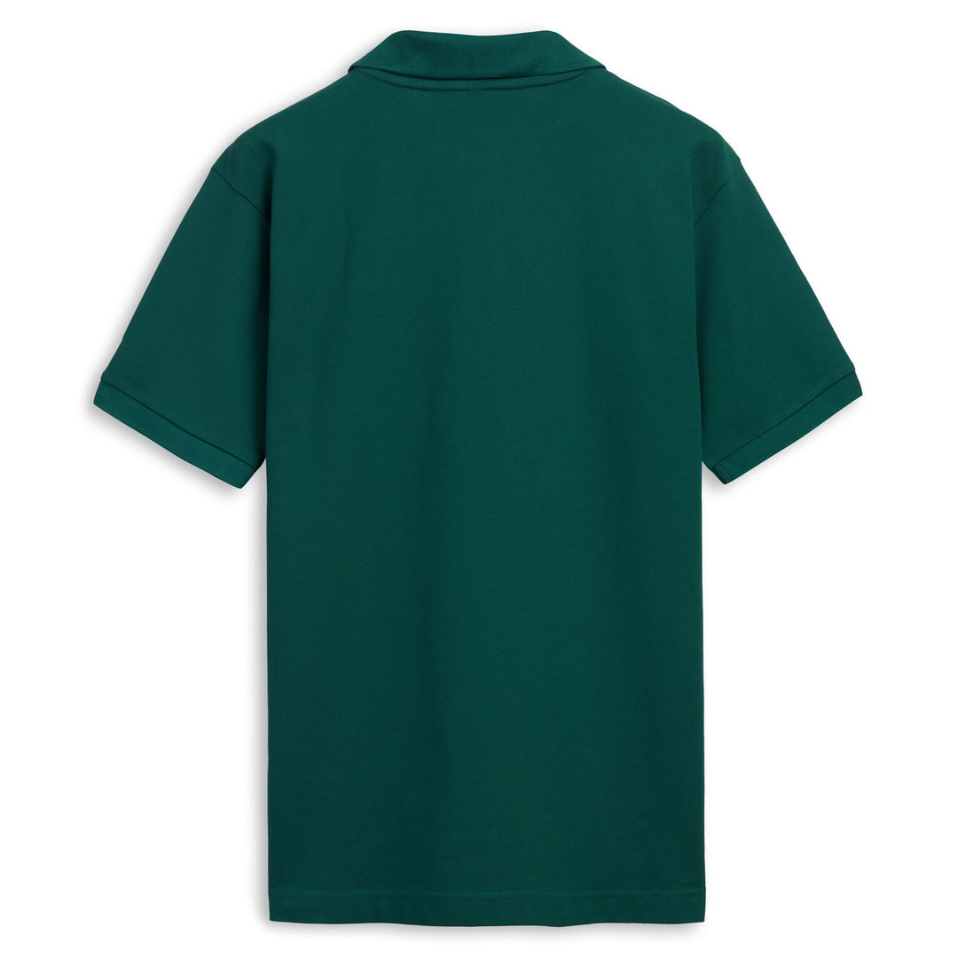 Polo en coton vert pour homme, coupe classique main