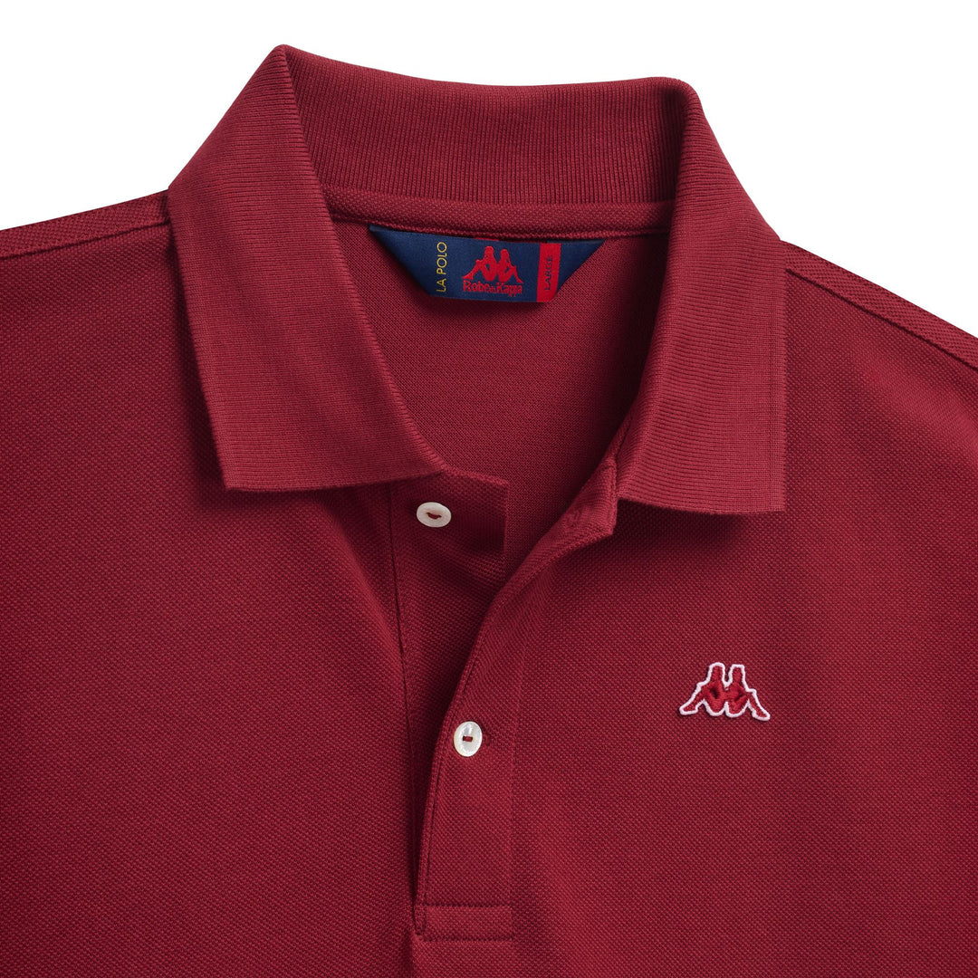 Red Men's Classic Cotton Polo Shirt with Short Sleeves main