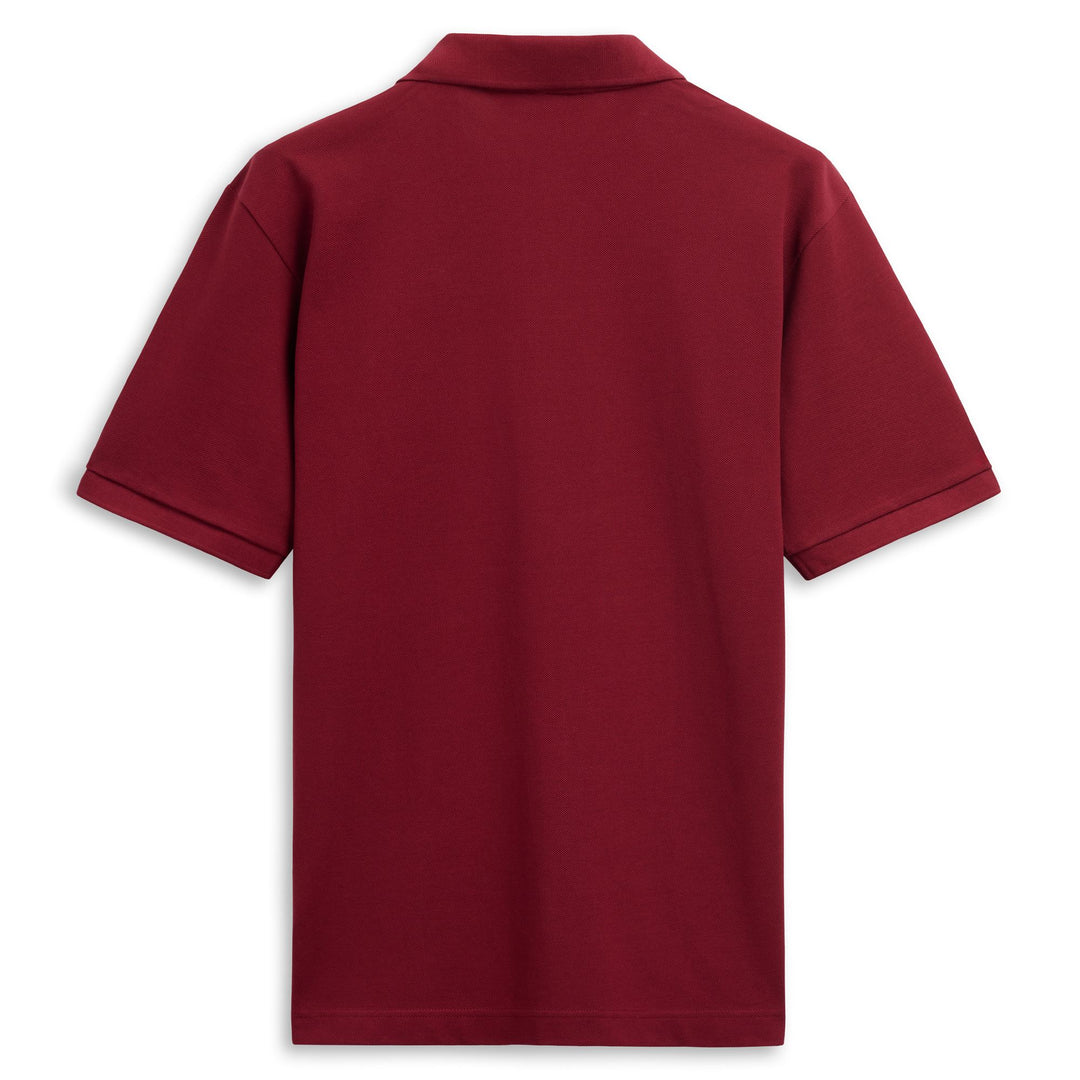 Red Men's Classic Cotton Polo Shirt with Short Sleeves main