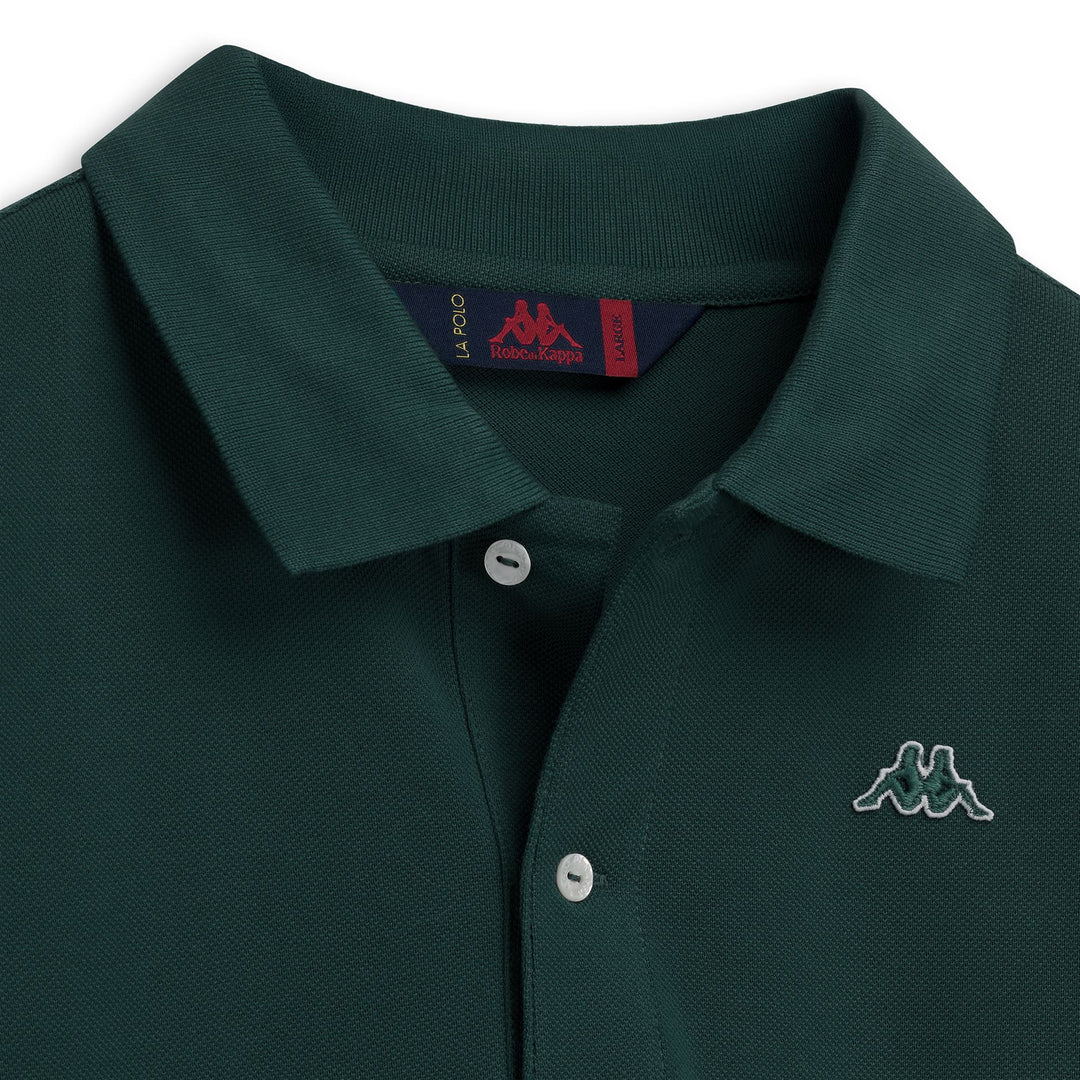 Polo en coton décontracté coupe classique pour homme, vert main
