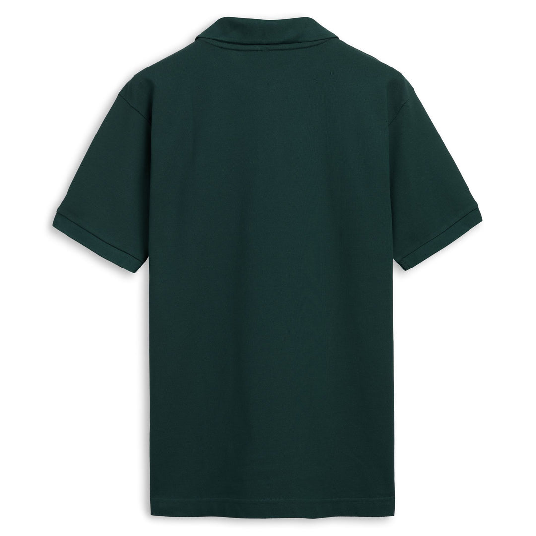 Polo en coton décontracté coupe classique pour homme, vert main