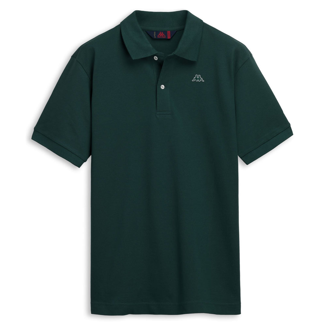 Polo en coton décontracté coupe classique pour homme, vert main
