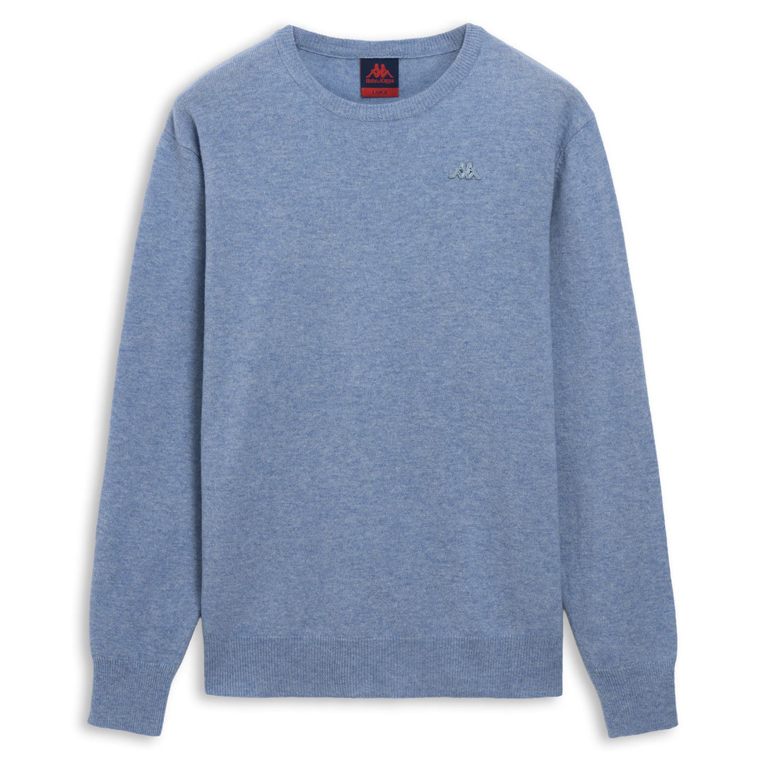 Pull en laine bleu pour homme, coupe classique 01