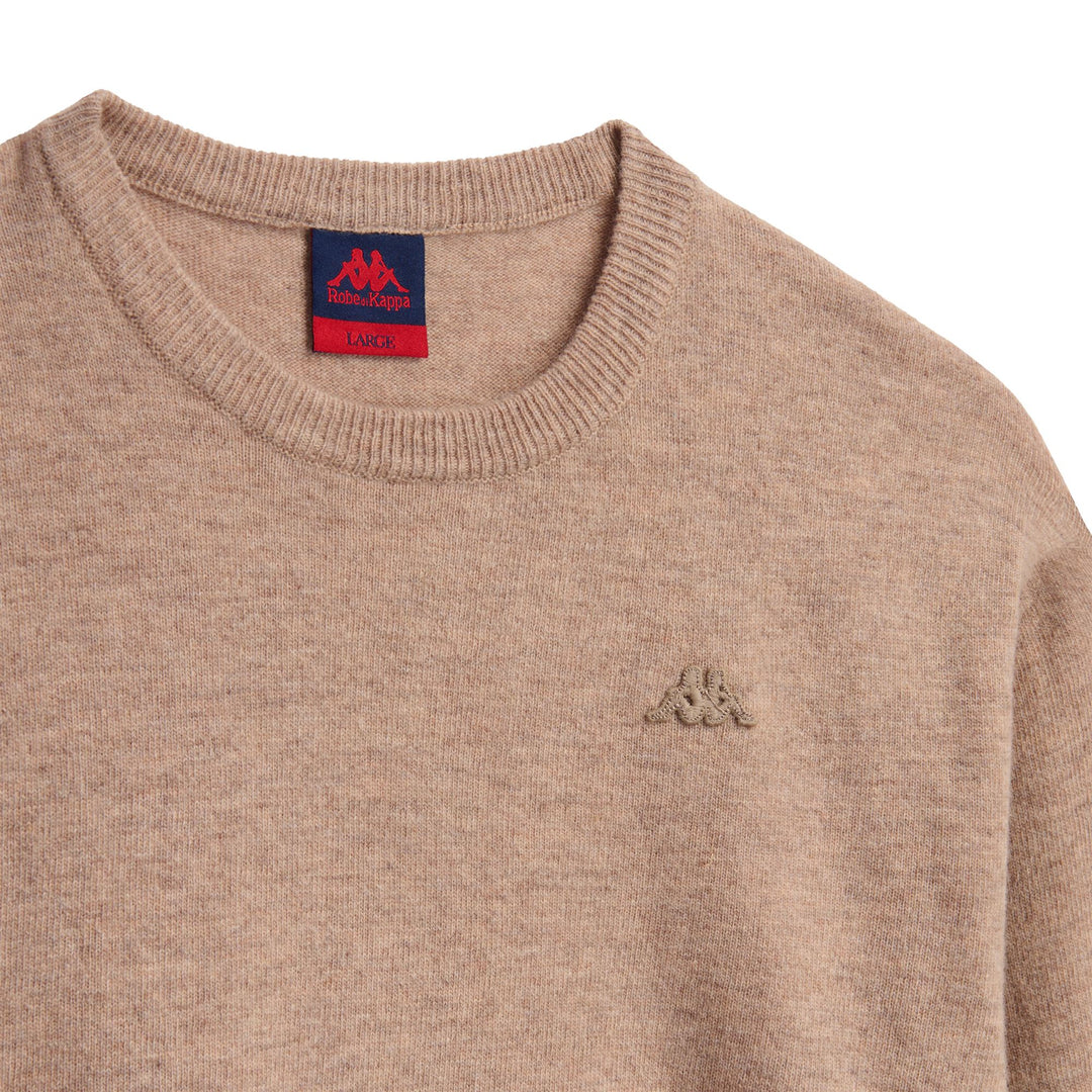 Beige Men's Classic Fit Lambswool Pullover Knitwear main