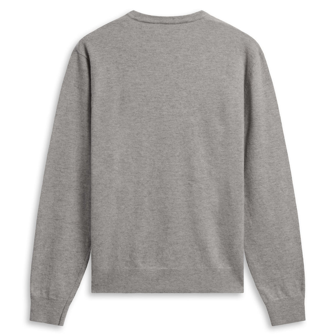 Men's Grey Classic Fit Wool Pullover main