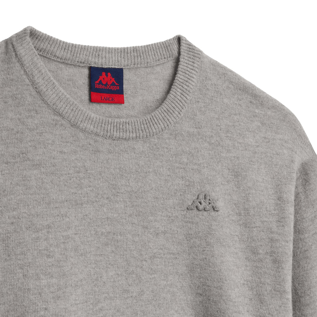 Maglione in misto lana d'agnello grigio da uomo main