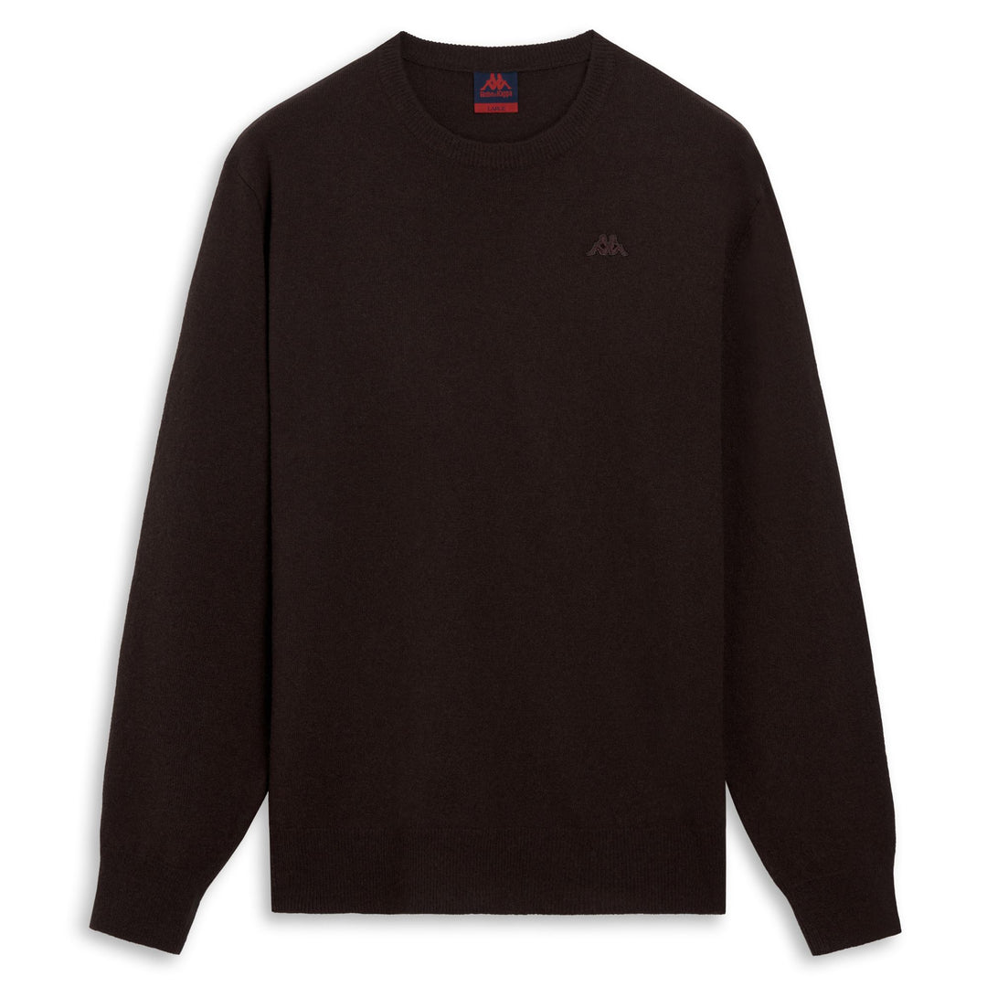 Pull en laine marron pour homme, coupe classique 01