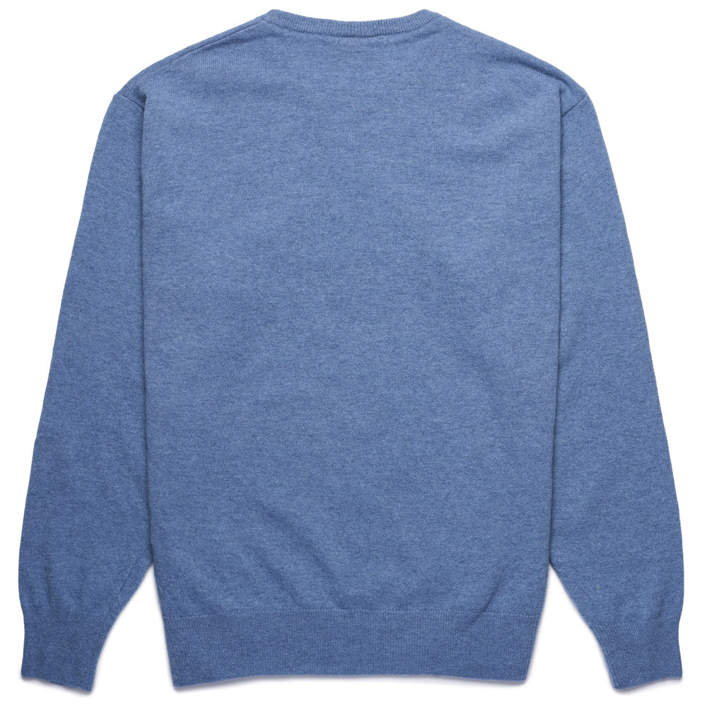 Pullover Classico in Mistoa Blu Infinity per Uomo in Mistura di Lambswool 02