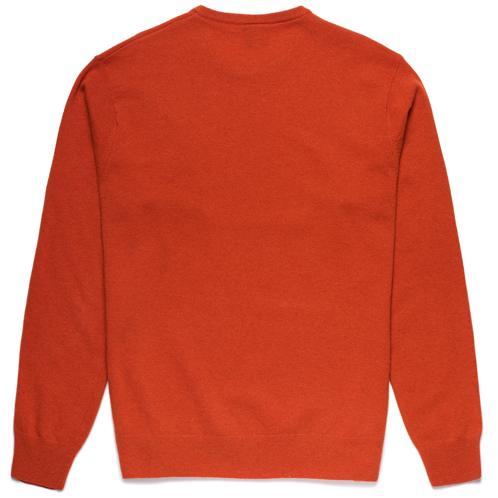 Orange Men's Classic Fit Wool Pullover 02