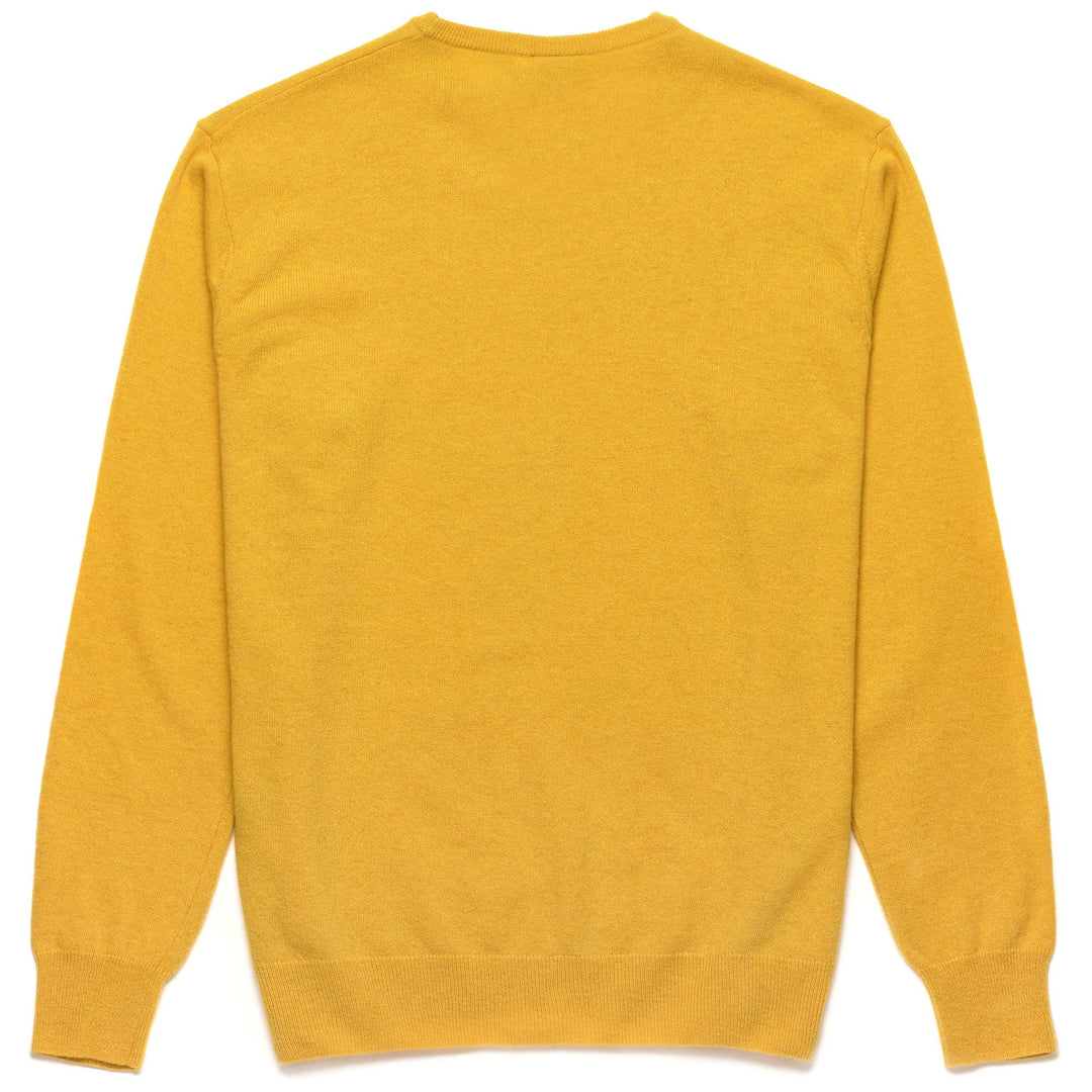 Jersey clásico de punto de lana de cordero para hombre en amarillo vainilla main