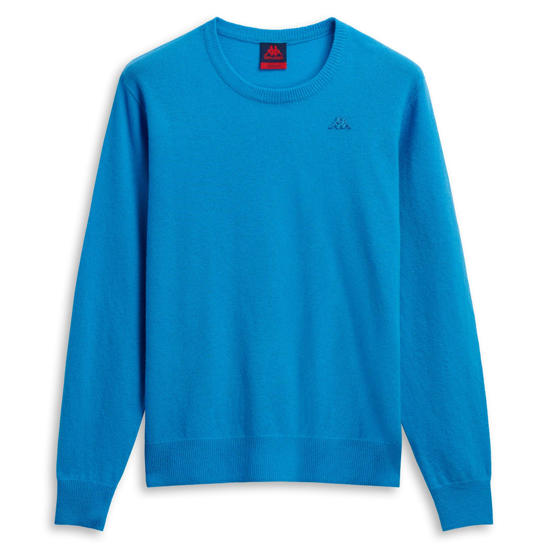 Blue Men's Lambswool Pullover Knitwear Classic Fit main