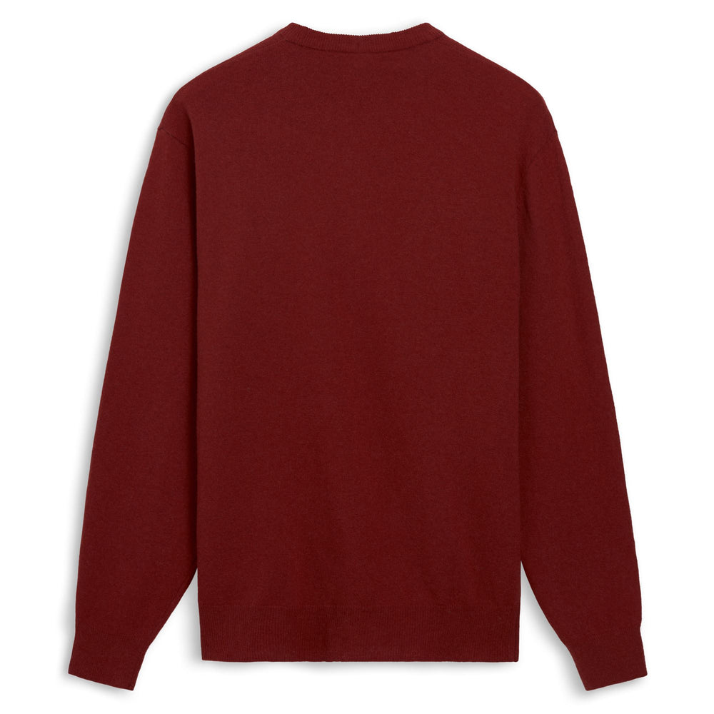 Red Men's Classic Fit Wool Pullover 02