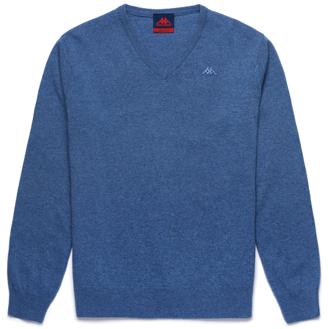 Stonewash Grey Men's Classic Wool Knit Pullover 01
