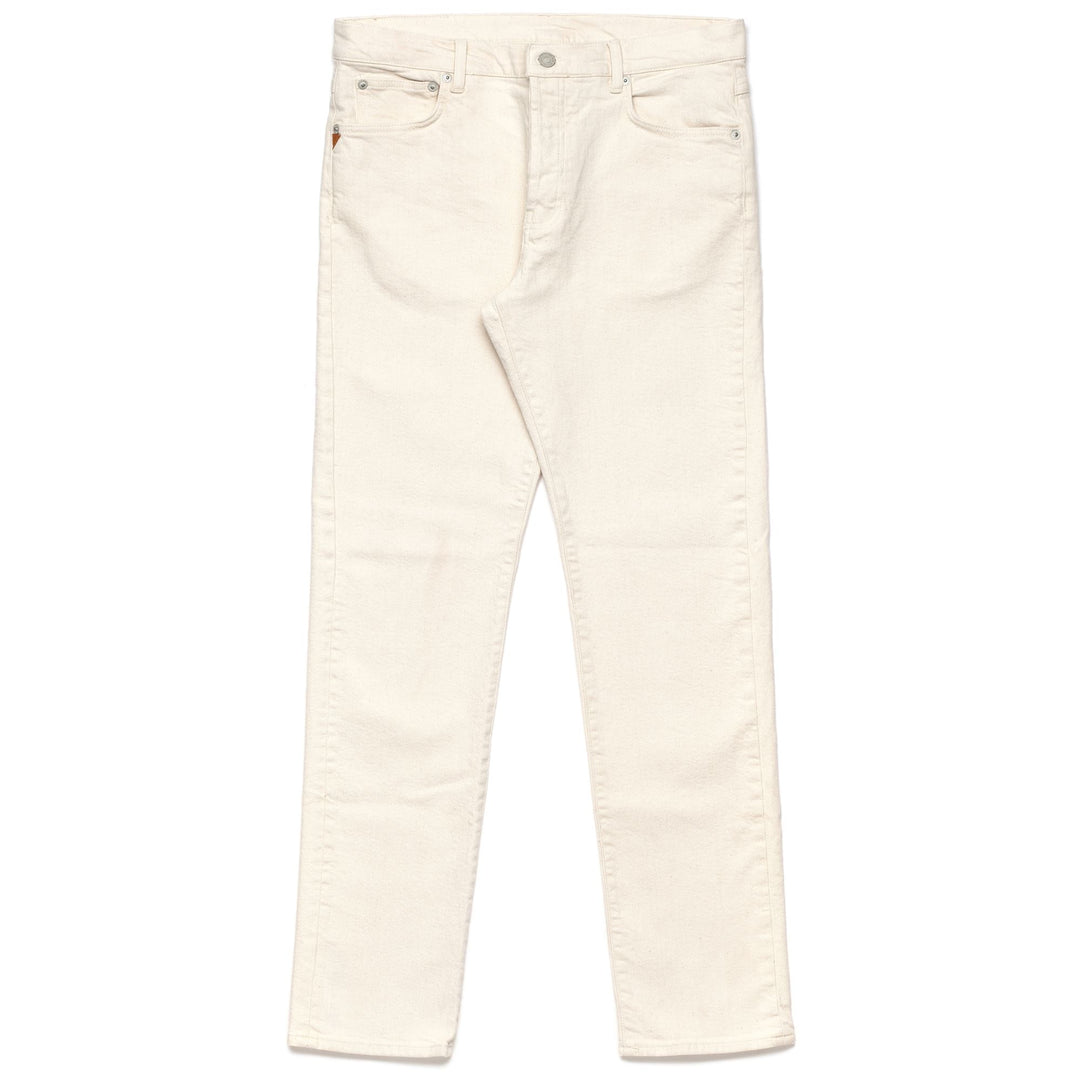 Pantaloni in Denim 5 Tasche Uomo Verde Beige Regular Fit 01