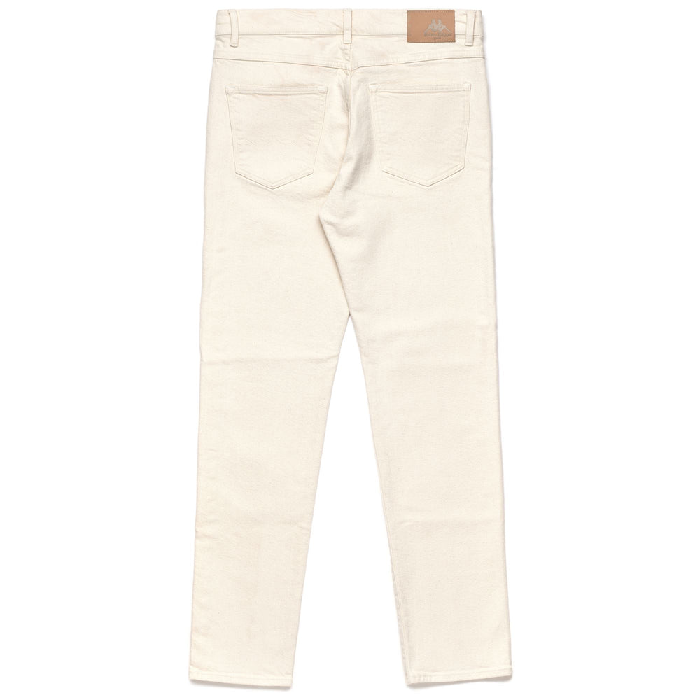 Pantaloni in Denim 5 Tasche Uomo Verde Beige Regular Fit 02