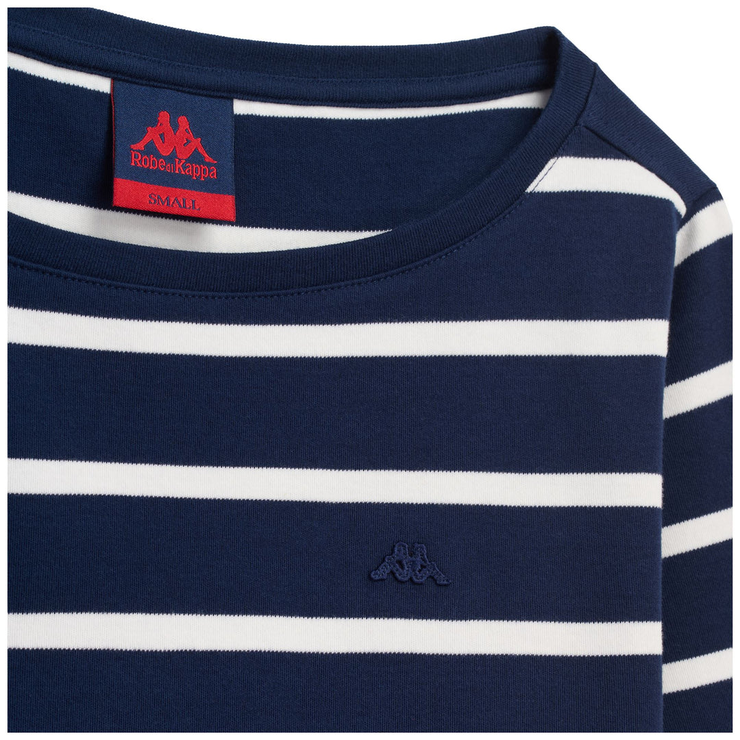 FRANCINE - T-ShirtsTop - T-Shirt - Woman - BLUE IRIS-WHITE CLOUD main