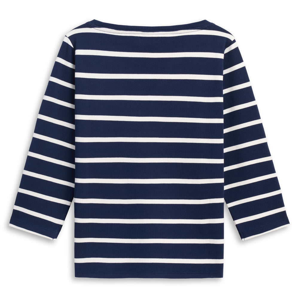 FRANCINE - T-ShirtsTop - T-Shirt - Woman - BLUE IRIS-WHITE CLOUD 02