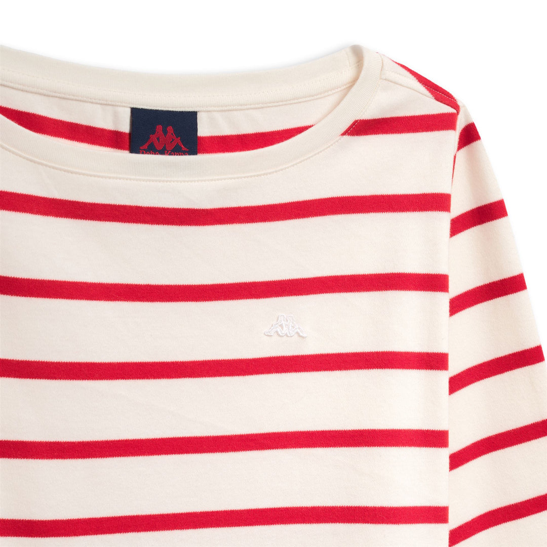 White Women's Regular Fit Classic Striped Cotton T-Shirt main