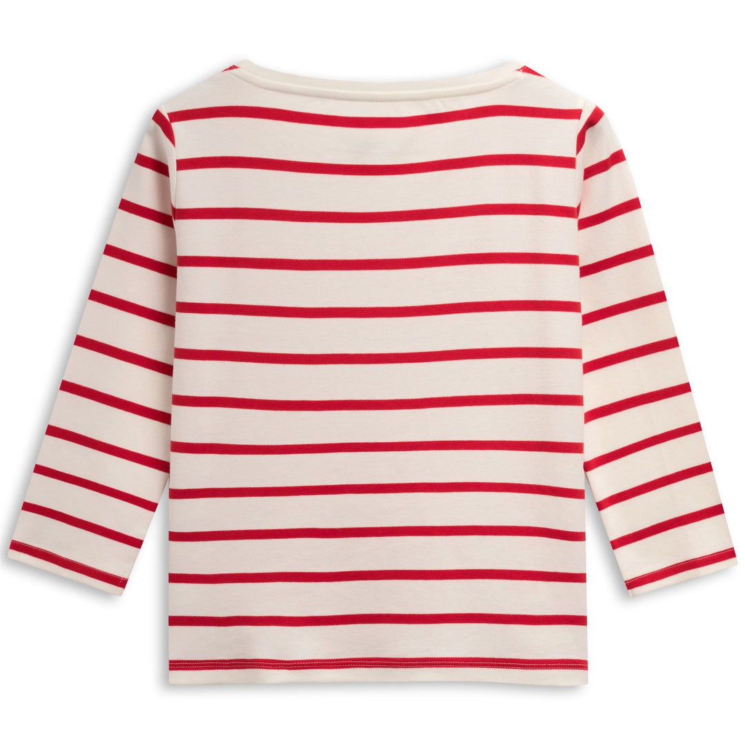 T-shirt blanc en coton pour femme, coupe classique main