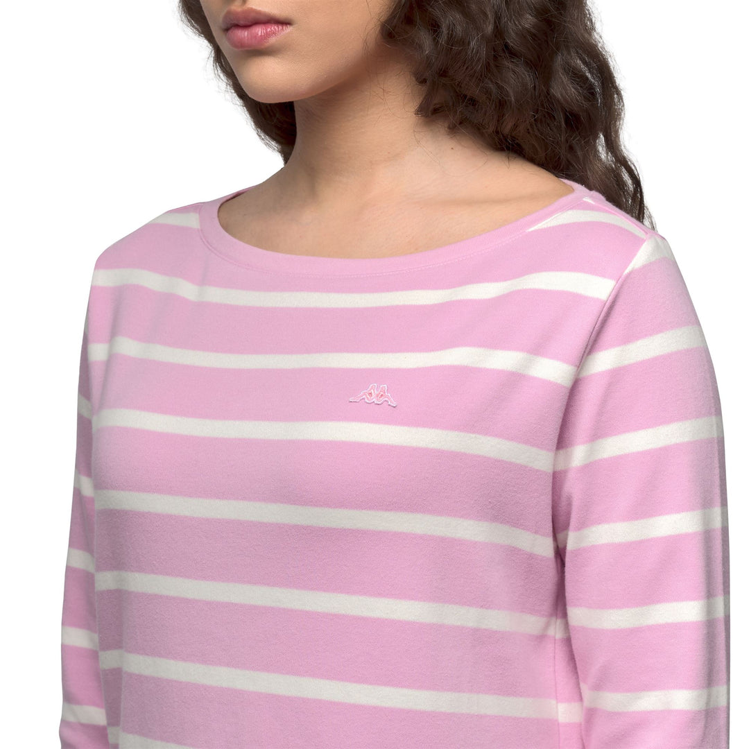 Pink Women's Classic Regular Fit 3/4 Sleeve T-Shirt main