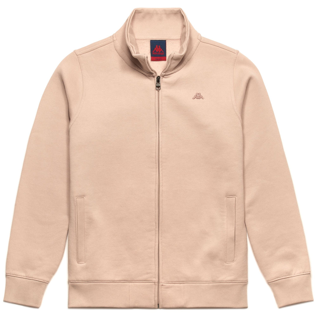 Giacca Fleece Classica Donna Marrone Rosa con Zip 01