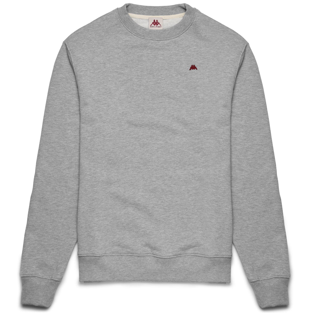 Suéter informal de polar gris claro para hombre con logotipo de Omini main