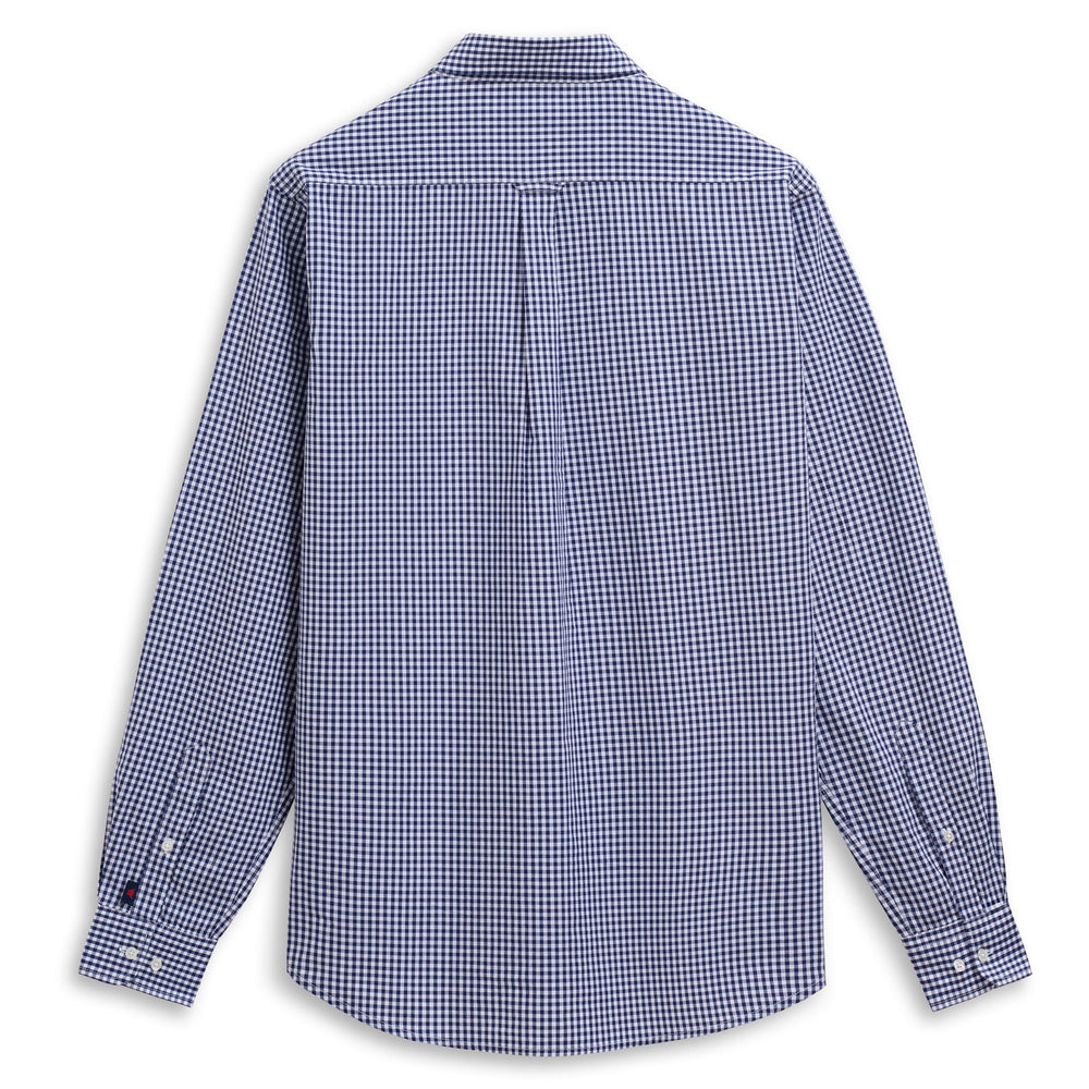 Blue grey Men's Button Down Cotton Shirt with Pocket 02