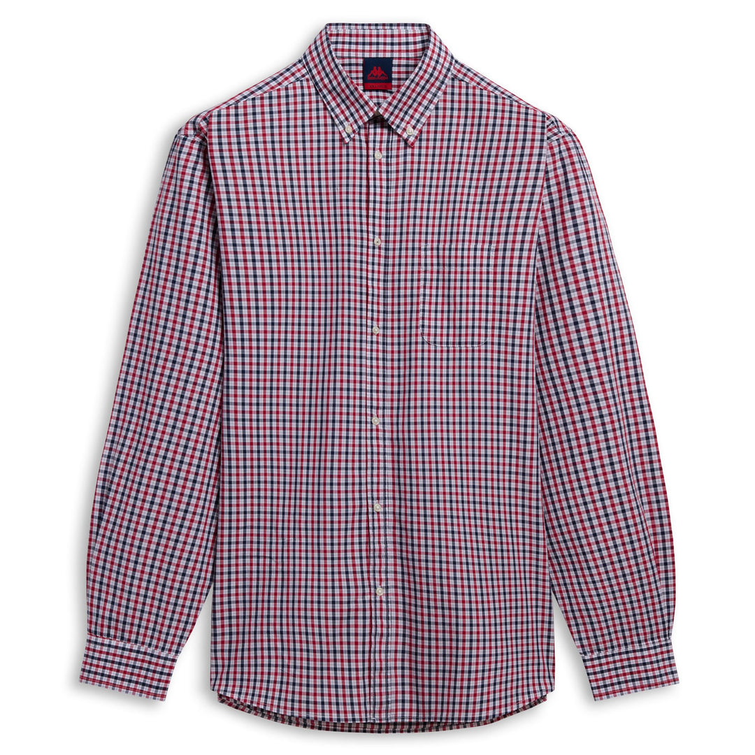Chemise blanche pour homme, coupe classique, en popeline de coton, à boutons 01