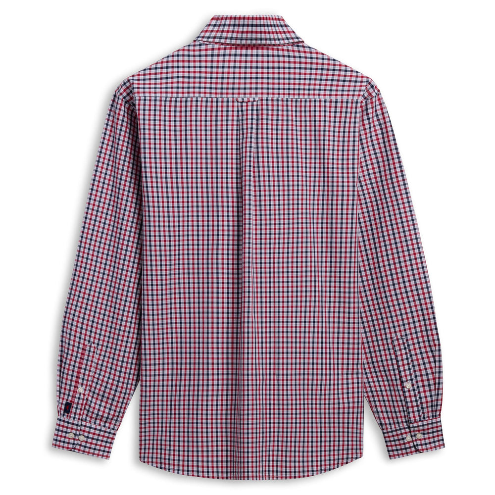 Chemise blanche pour homme, coupe classique, en popeline de coton, à boutons 02