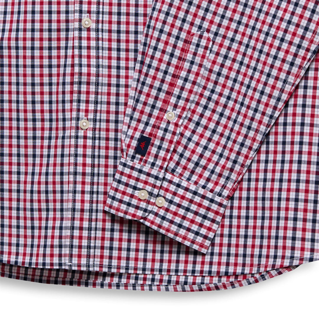 White Men's Regular Fit Casual Button Down Shirt in Cotton Poplin main