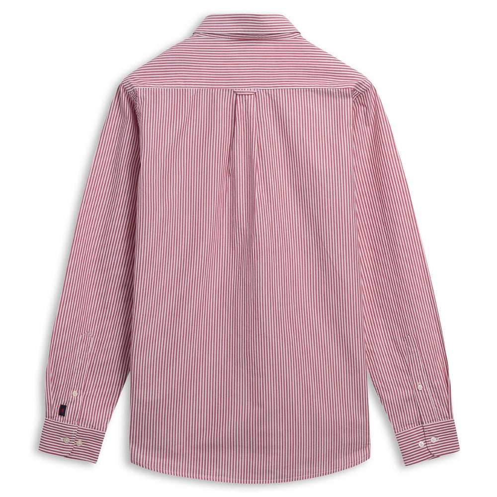 Grey and Red Men's Classic Regular Fit Cotton Button Down Shirt 02