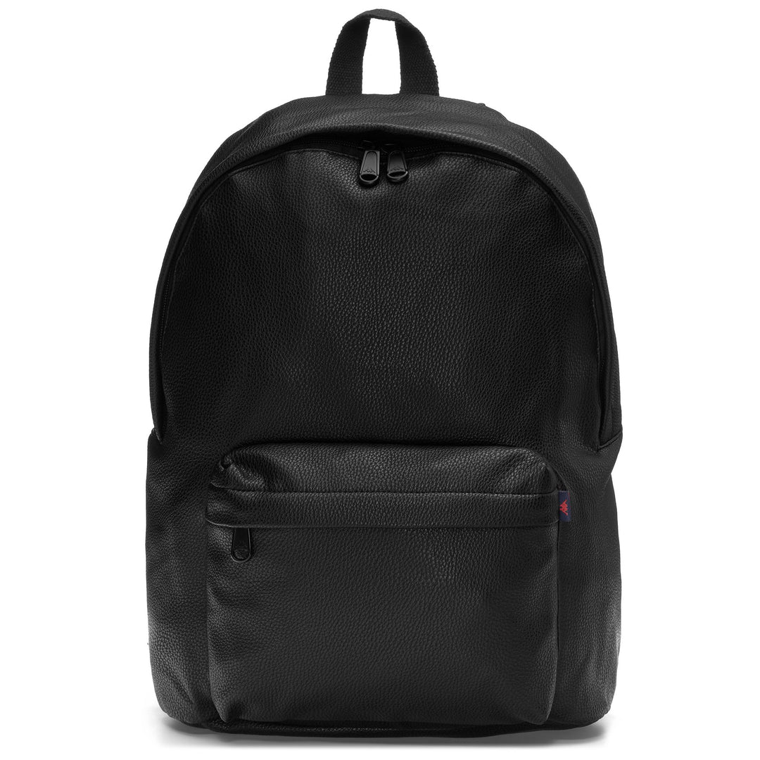 Sac à dos unisexe noir décontracté en cuir écologique 01