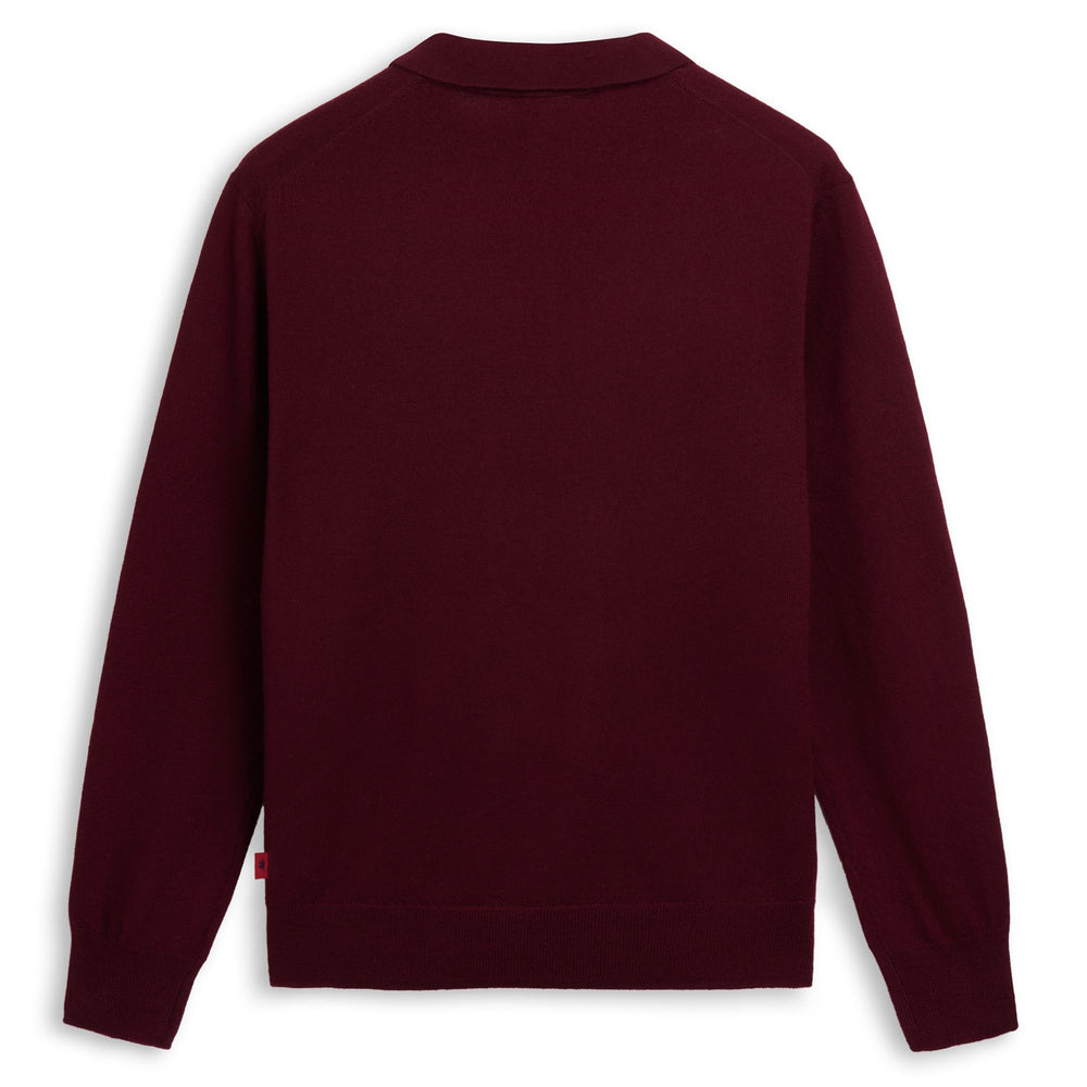 Maglione rosso in lana da donna dalla vestibilità classica 02