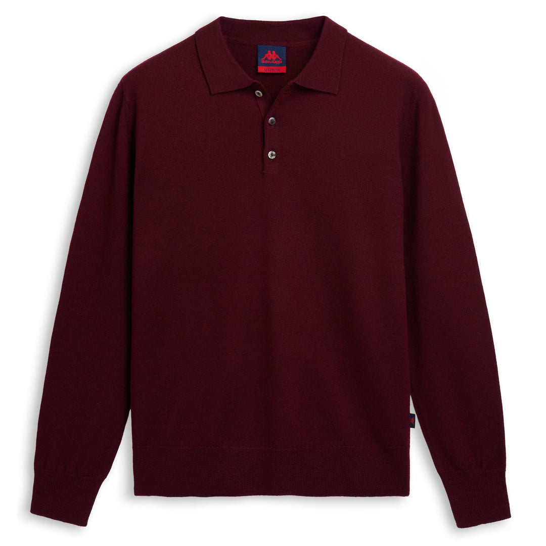 Maglione rosso in lana da donna dalla vestibilità classica 01