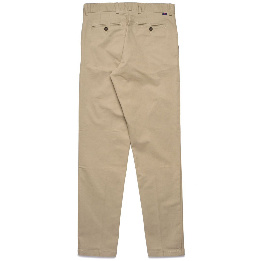 Pantaloni Chino Slim Fit Uomo Marrone Chiaro in Gabardine Stretch main