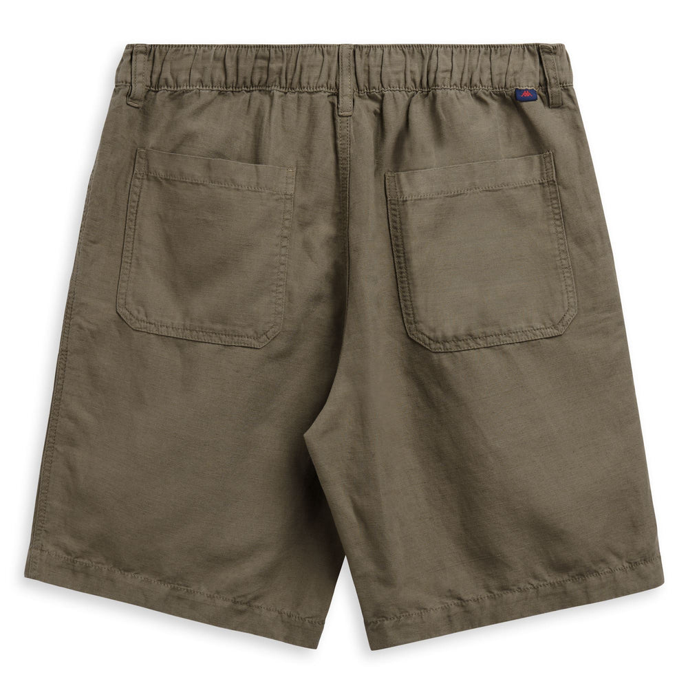 Green Men's Classic Regular Fit Chino Shorts in Linen 02