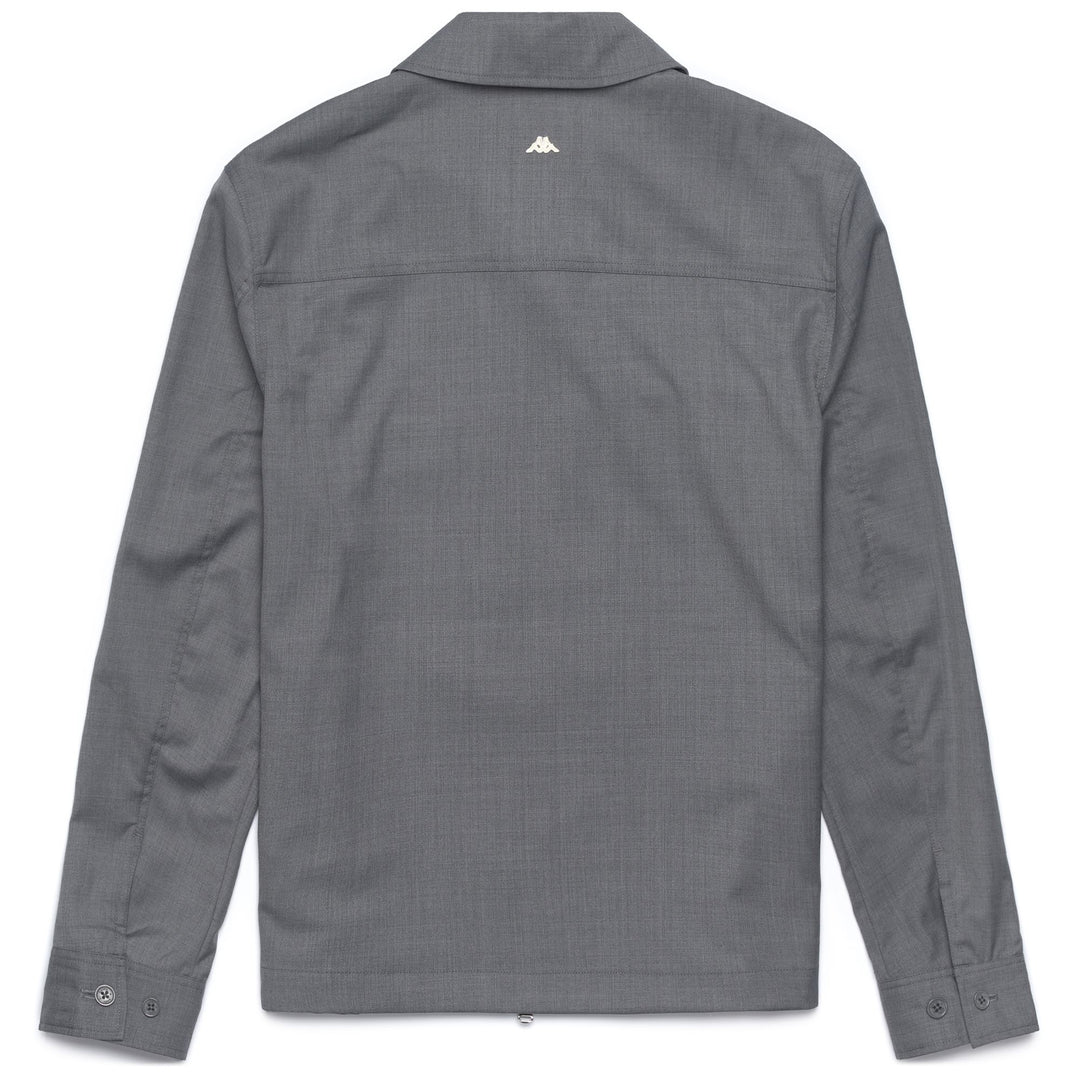 Grey Men's Overshirt with Two Chest Pockets main