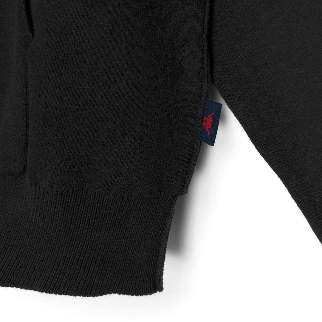 Felpa con cappuccio e zip intera da donna, vestibilità regolare, in cotone, nera. main