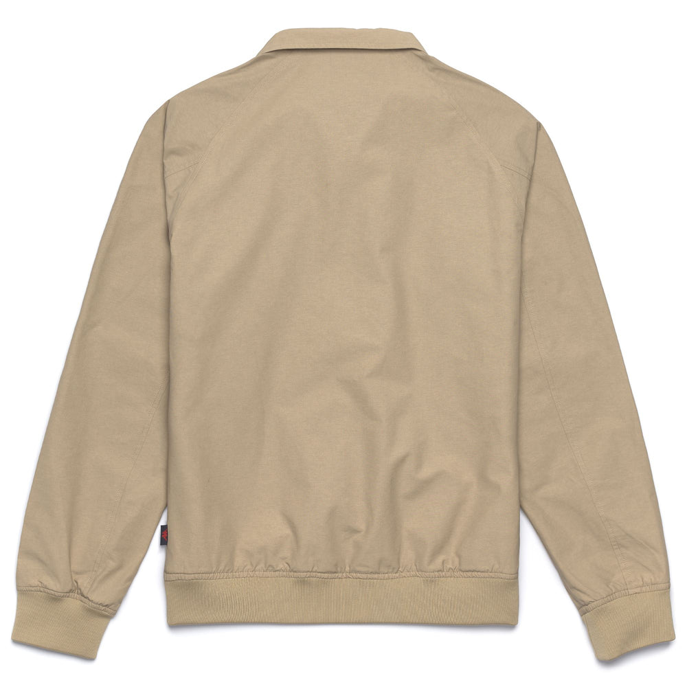 Giacca Corto Stile Harrington Uomo Marrone Beige 02
