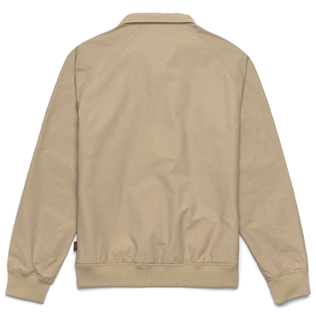 Giacca Corto Stile Harrington Uomo Marrone Beige main