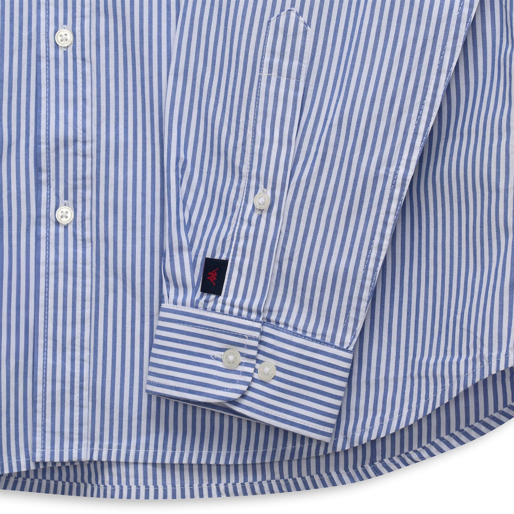 NICABAR - SHIRTS - Button  Down - Man - WHITE-AZURE DK STRIPE 02
