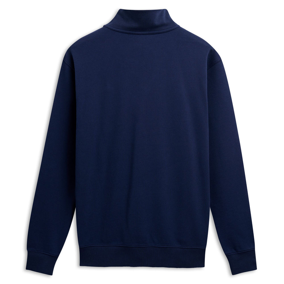 Suéter clásico de algodón de corte regular para hombre en azul main