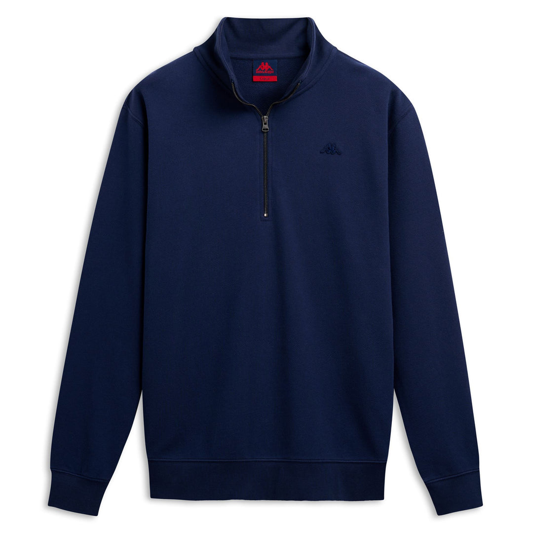 Pull en coton bleu pour homme, coupe classique, décontracté 01