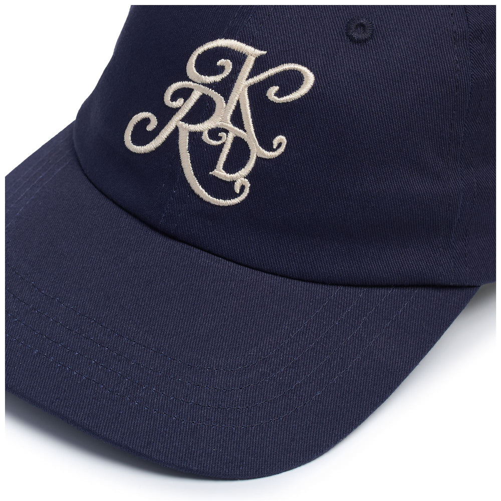 Casquette décontractée bleue pour homme en gabardine de coton 02