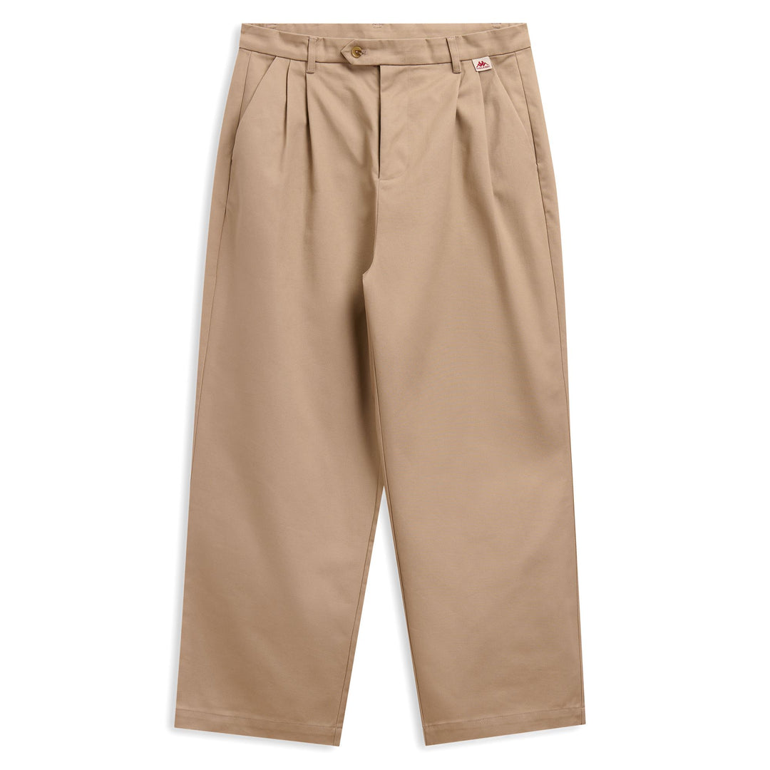 Beige Men's Wide Fit Casual Chino Pants in Light Gabardine Cotton main