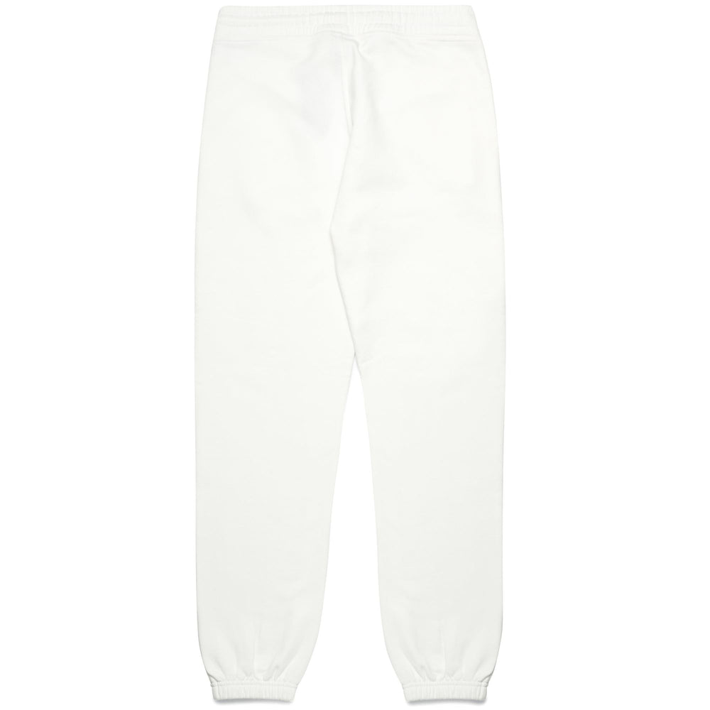 Pantalón deportivo de mujer en blanco natural, corte entallado, de polar cepillado 02
