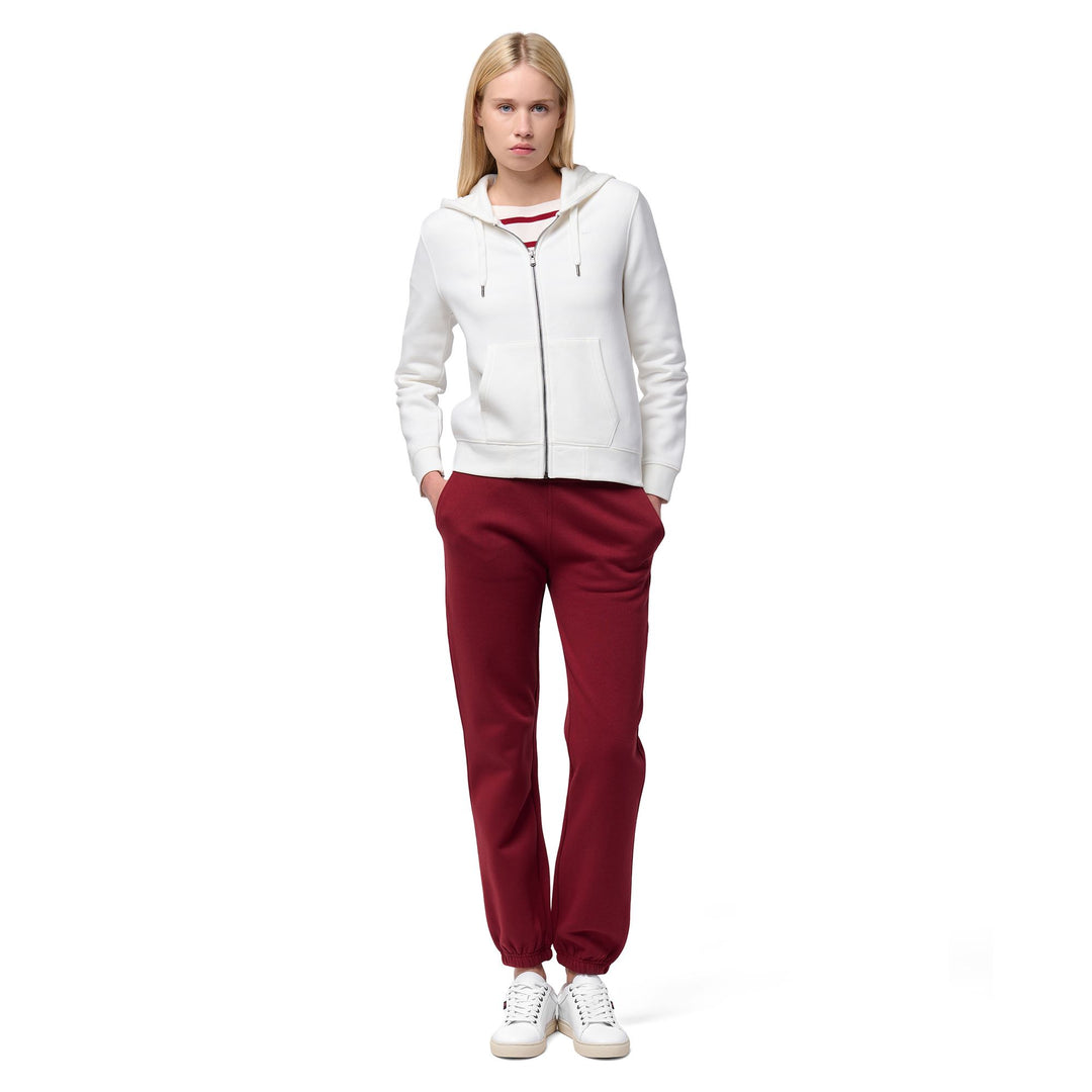 Red Women's Slim Fit Sport Trousers in Brushed Fleece main